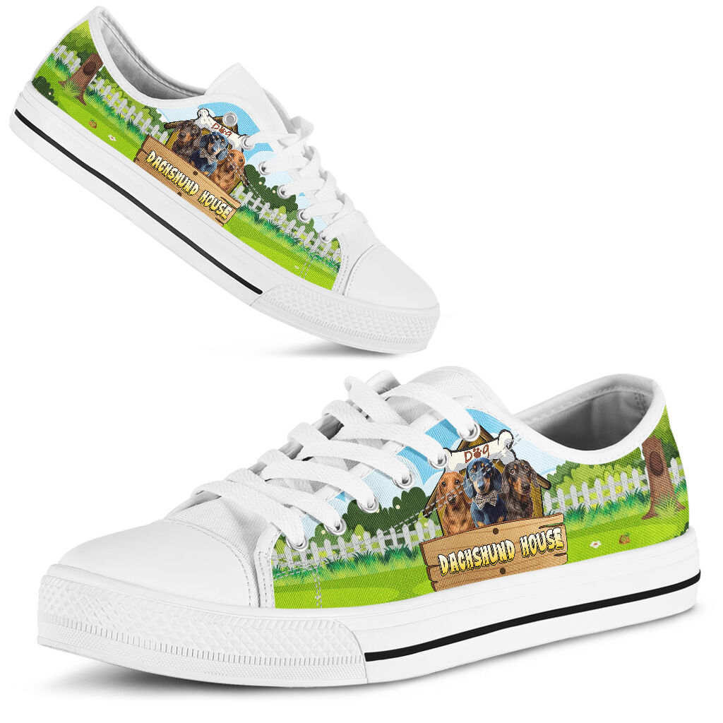 Dachshund House - Low Top Shoe - Love Love Top Shoes