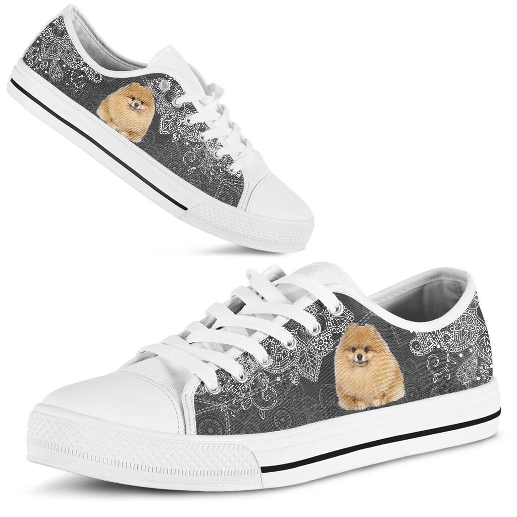 Pomeranian Mandala - Low TopShoe - Love Love Top Shoes