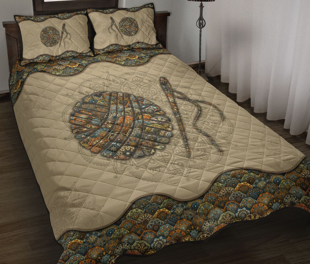 Quilt Bed Set - Mandala - Crochet 17 - Love Quilt Bedding Set