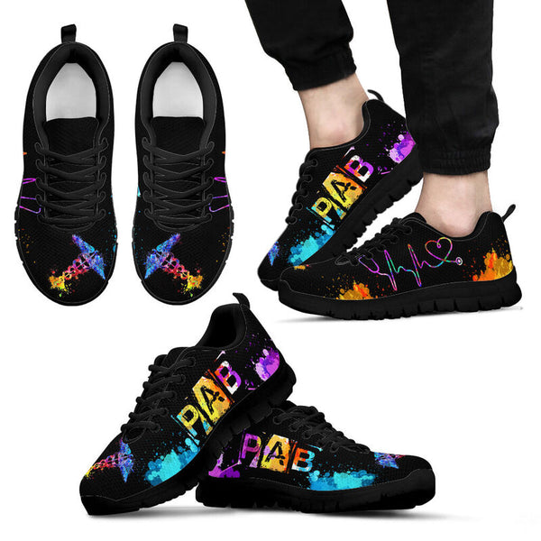 Pab-art Heartbeat Kd Sneakers, Running Shoes, Shoes For Women, Shoes For Men, Custom Shoes,- Love Sneakers