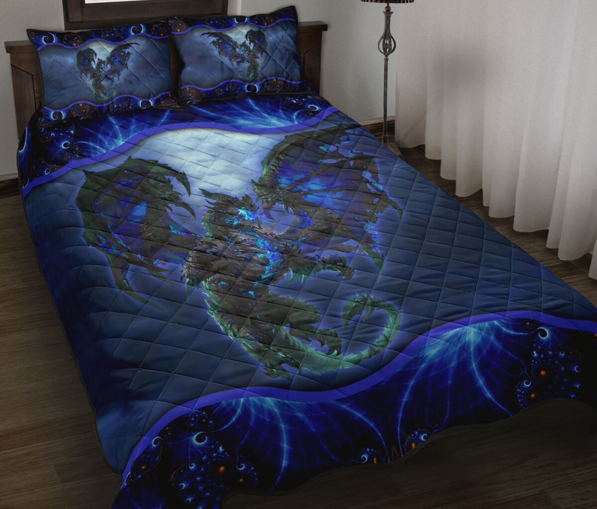 Dragon Quilt Bed Set  a4- Love Quilt Bedding Set