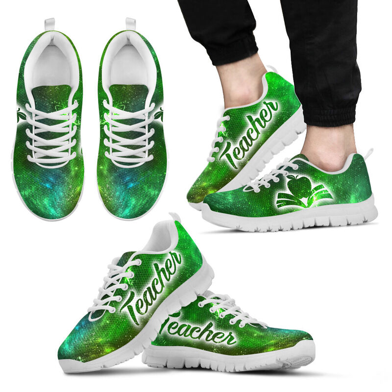 Teacher Galaxy2- Green Kd Sneakers, Running Shoes, Shoes For Women, Shoes For Men, Custom Sh- Love Sneakers