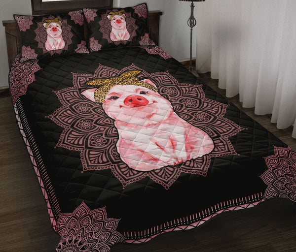 Quilt Bed Set - Pig 37 - Love Quilt Bedding Set