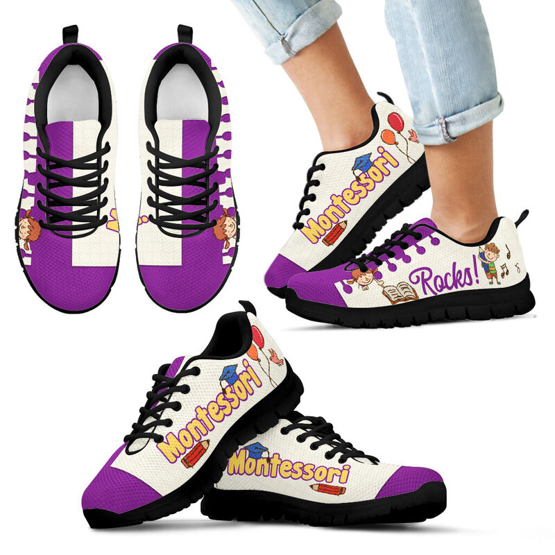 Montessori Rocks Shoes Sneakers, Running Shoes, Shoes For Women, Shoes For Men, Custom Shoes- Love Sneakers