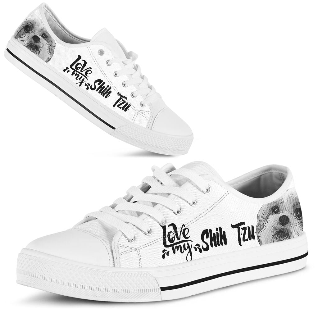 Love My Shih Tzu - Low Top Shoe - Love Love Top Shoes