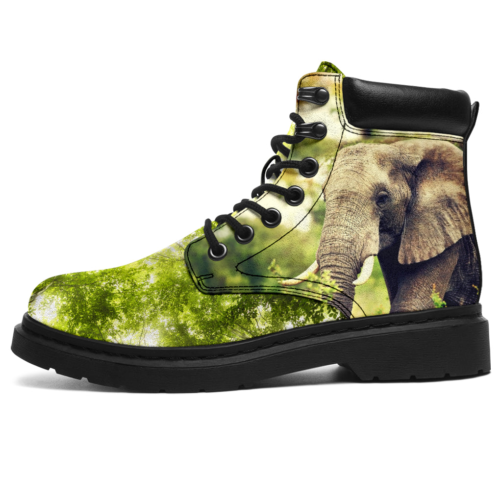 Elephant Wallpaper Asboots - Love All Season Boots