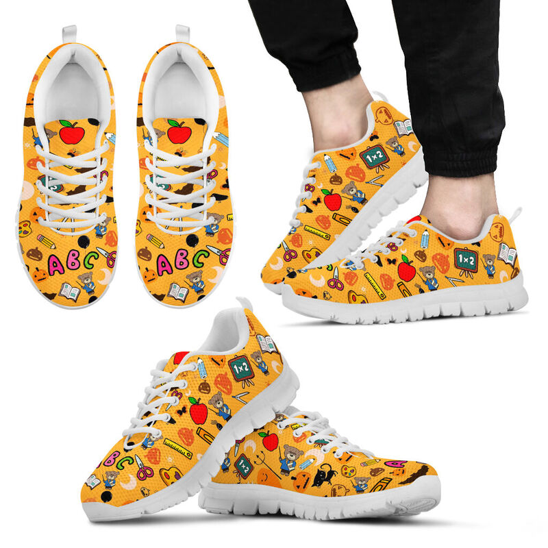 Teacher - Halloween Teddy Bear Kd Sneakers, Runni- Love Sneakers