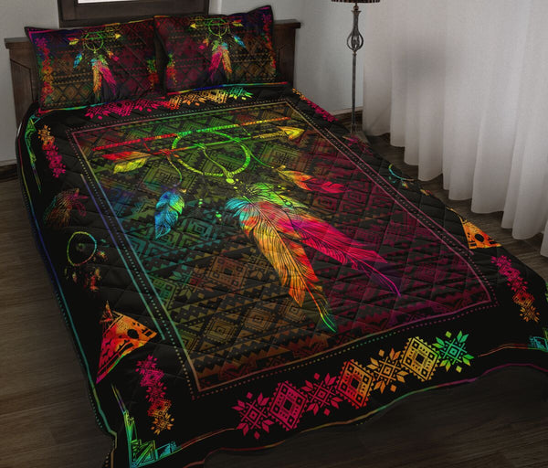 Native American Quilt Bed Set - Love Quilt Bedding Set