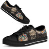 Dragonfly Henna Paisley Low Top Black Shoes