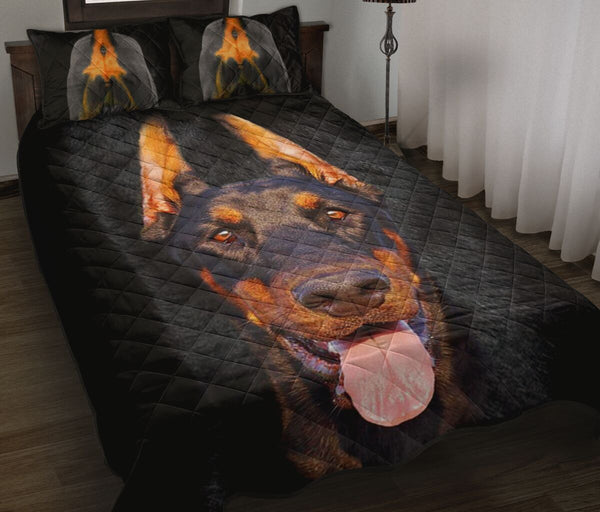 Doberman Body - Bed Set - Love Quilt Bedding Set