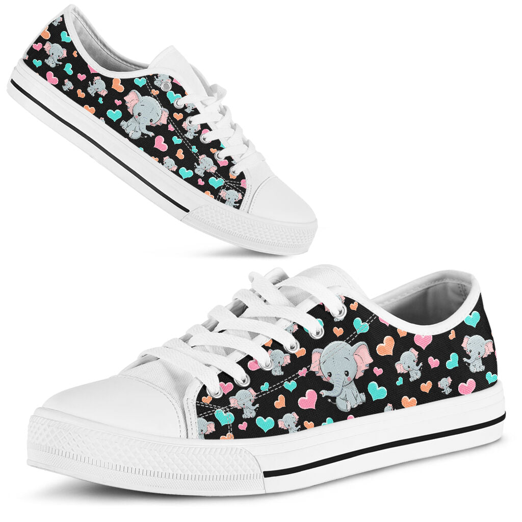 Elephant Heart Low Top Shoes