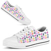 Dog Foot Watercolor Silhouette Low Top - TlShoes