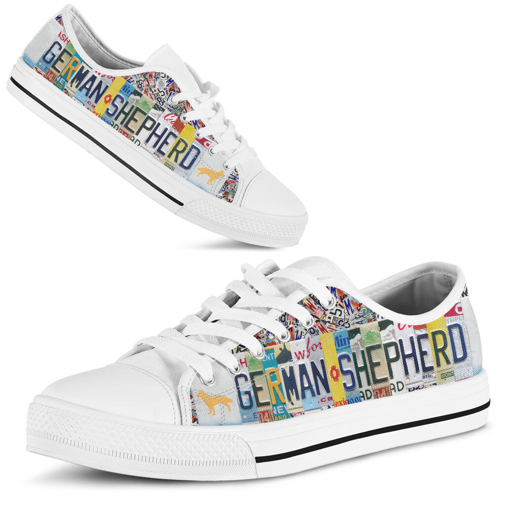 German Shepherd Low Top Shoes - Love Low Top Shoes