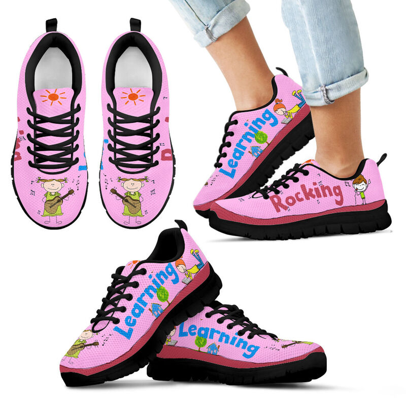Learning &ampamp Rocking  Pink Sneakers, Runni- Love Sneakers