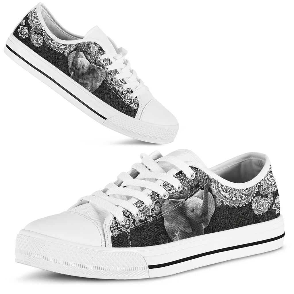 Elephant - Pattern - Lowtop Shoe - Love Love Top Shoes