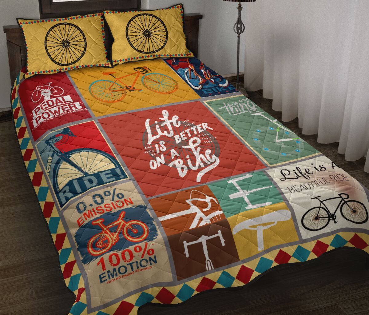 Cycling Life Is Better - Bed Set - Love Quilt Bedding Set