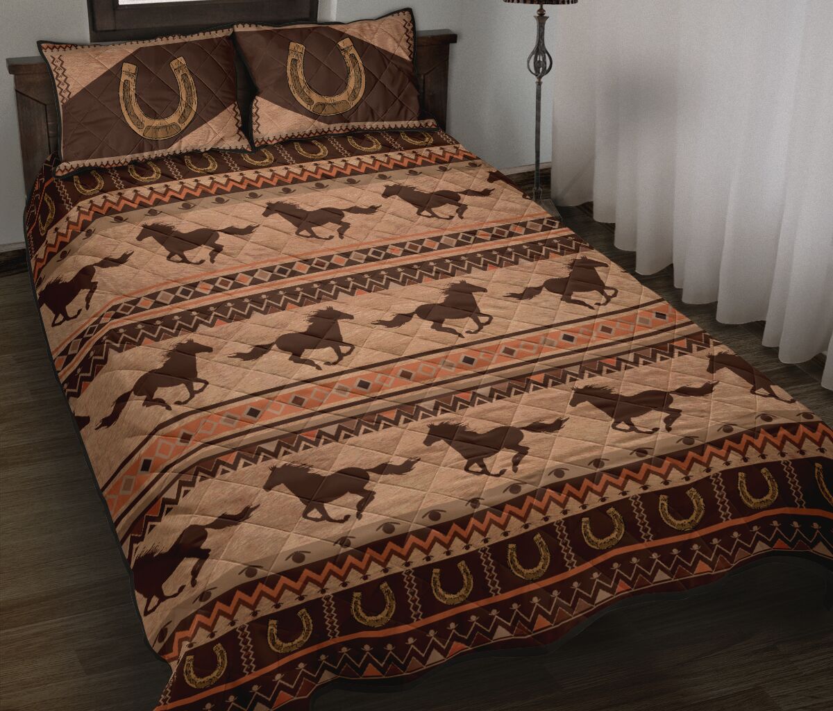 Horse Pattern - Bed Set - Love Quilt Bedding Set