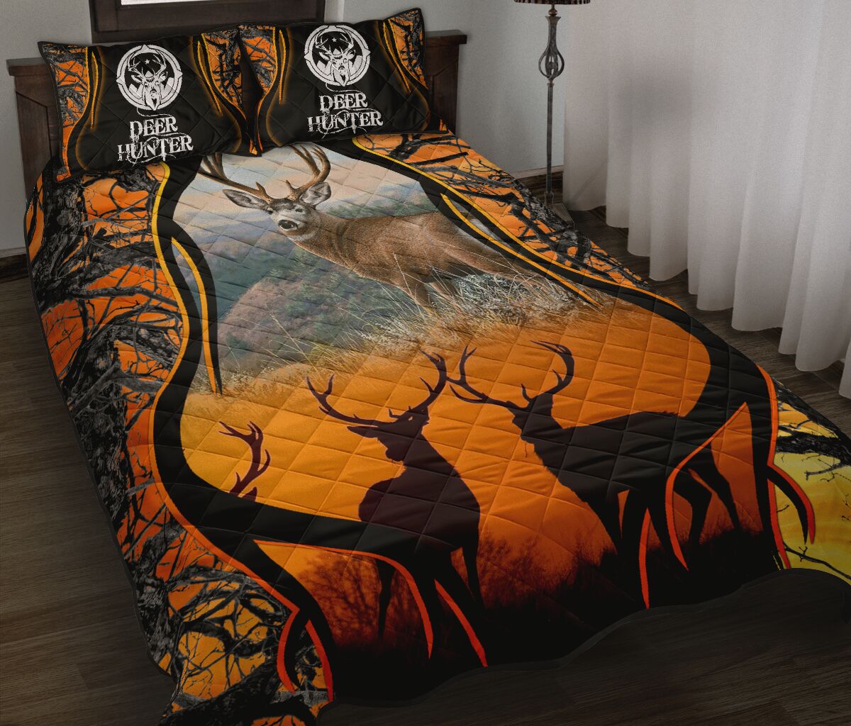 Deer Hunter Quilt Bed Set - Love Quilt Bedding Set