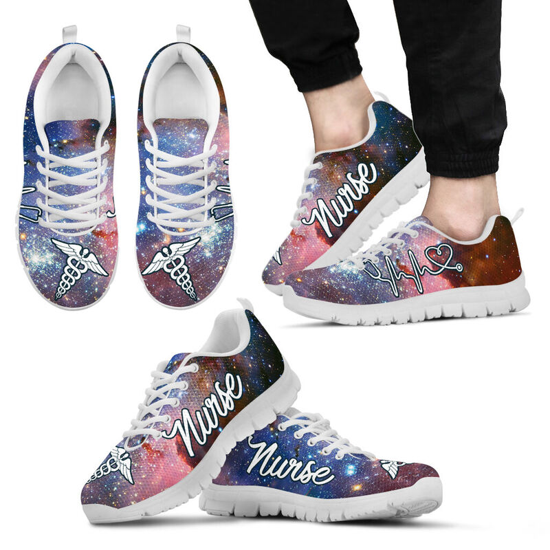 Nurse- Galaxy 3 Sneakers, Running Shoes, Shoes For Women, Shoes For Men, Custom Shoes, L- Love Sneakers