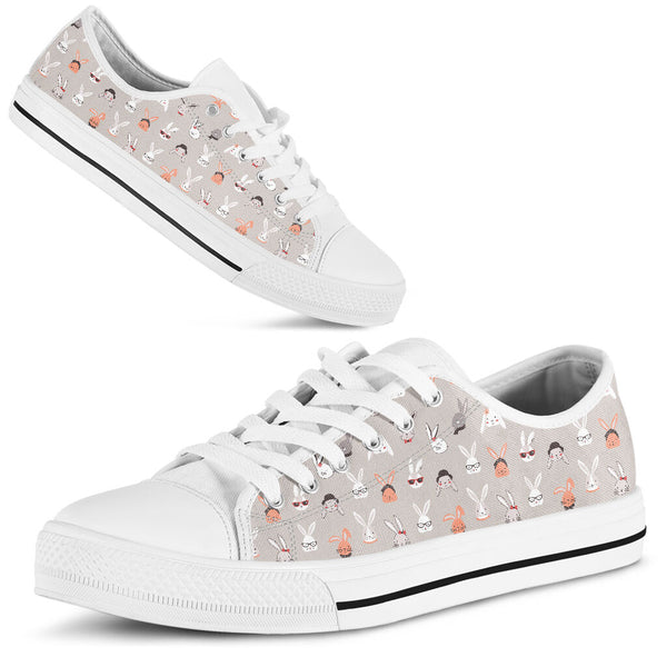 Rabbit Pattern Low Top Shoes