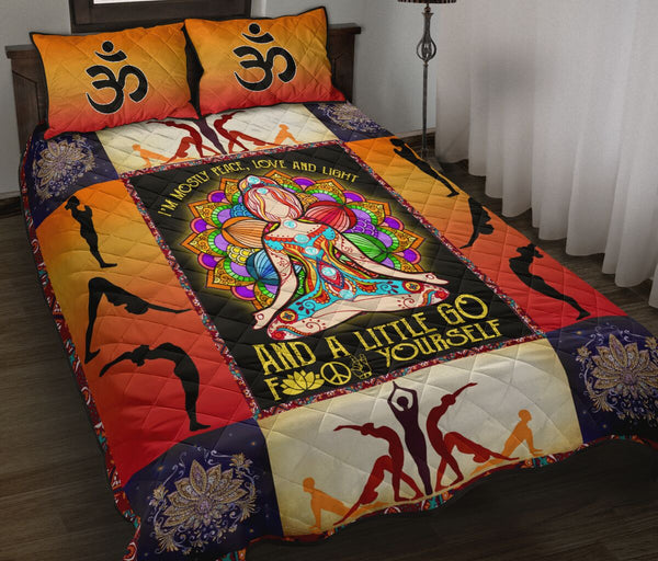 Hatha Yoga Mandala Color - Bed Set - Love Quilt Bedding Set