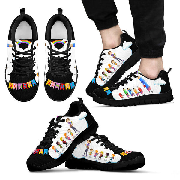 School Child Pencil Black Kd Sneakers, Runni- Love Sneakers