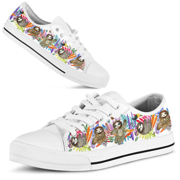 Sloth Cute Color Low Top Shoes