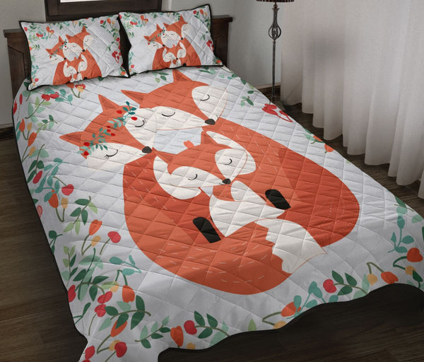 Fox Quilt Bed Set 67 - Love Quilt Bedding Set