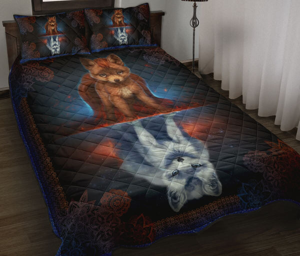 Fox Quilt Bed Set- Gift For Fox Lovers 13 - Love Quilt Bedding Set