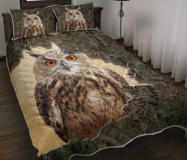 Owl Tree Tear Quilt Bed Set - Love Quilt Bedding Set