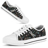 Dragonfly Flower Art Low Top  Shoes