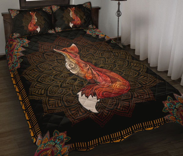 Fox Quilt Bed Set - Fox Lovers 21 - Love Quilt Bedding Set