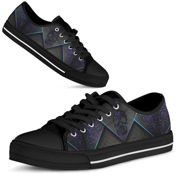 Skull Low Top Shoe - Love Low Top Shoes