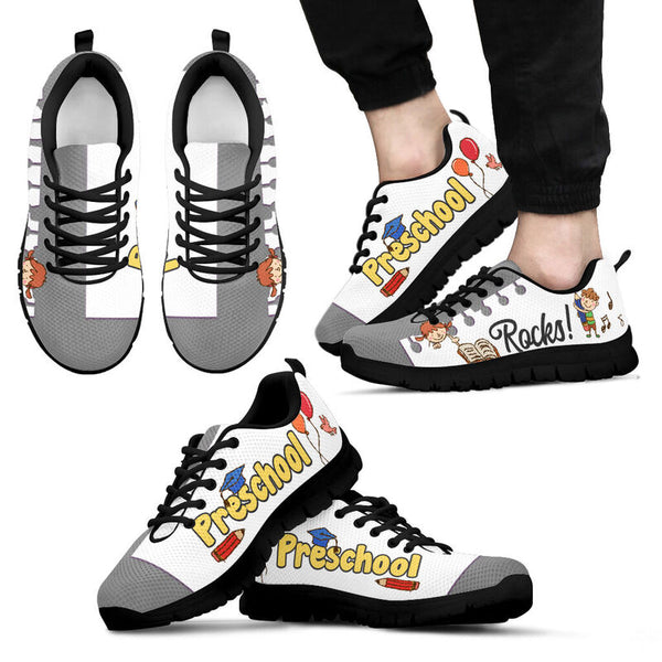 Preschool Rocks Gray White Kd Sneakers, Running Shoes, Shoes For Women, Shoes For Men, Cust- Love Sneakers