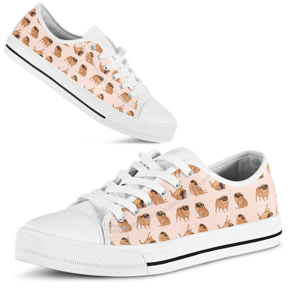 Pug Dog Shoe - Love Love Top Shoes