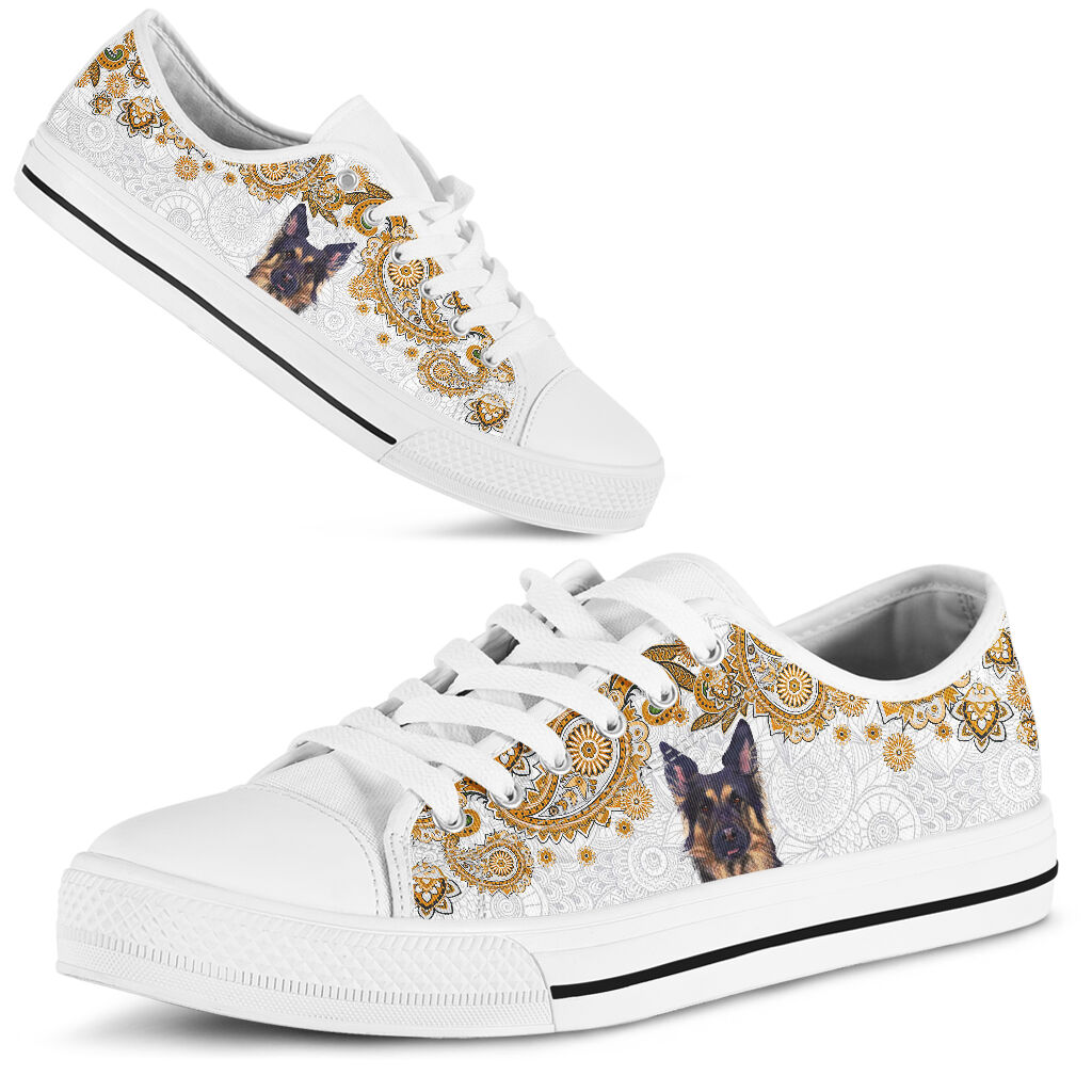 German Shepherd Low Top Shoe - Love Love Top Shoes