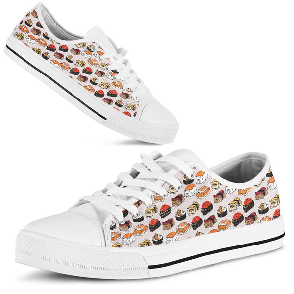 Cat Sushi Low Top Shoes