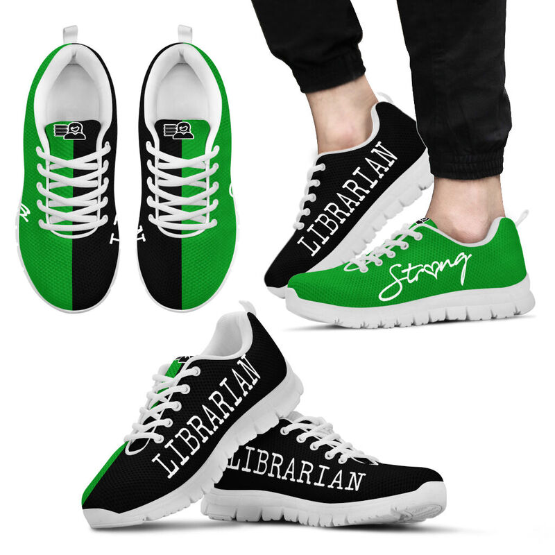 Librarian Strong Black Green Kd Sneakers, Running Shoes, Shoes For Women, Shoes For Men, Cu- Love Sneakers