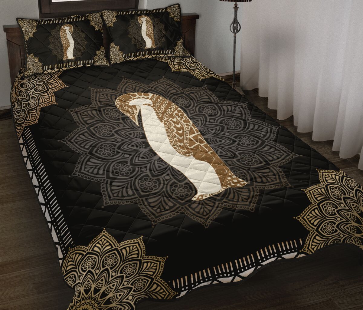 Penguin Quilt Bed Set 79 - Love Quilt Bedding Set