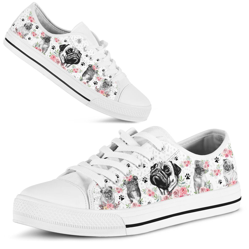 Low Top - Pug Shoe - Love Love Top Shoes