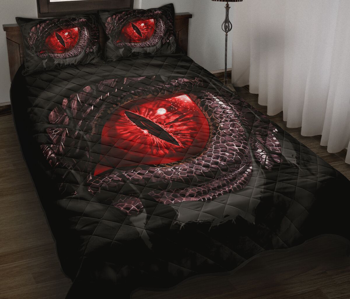 Dragon Eye Quilt Bed Set 2- Love Quilt Bedding Set