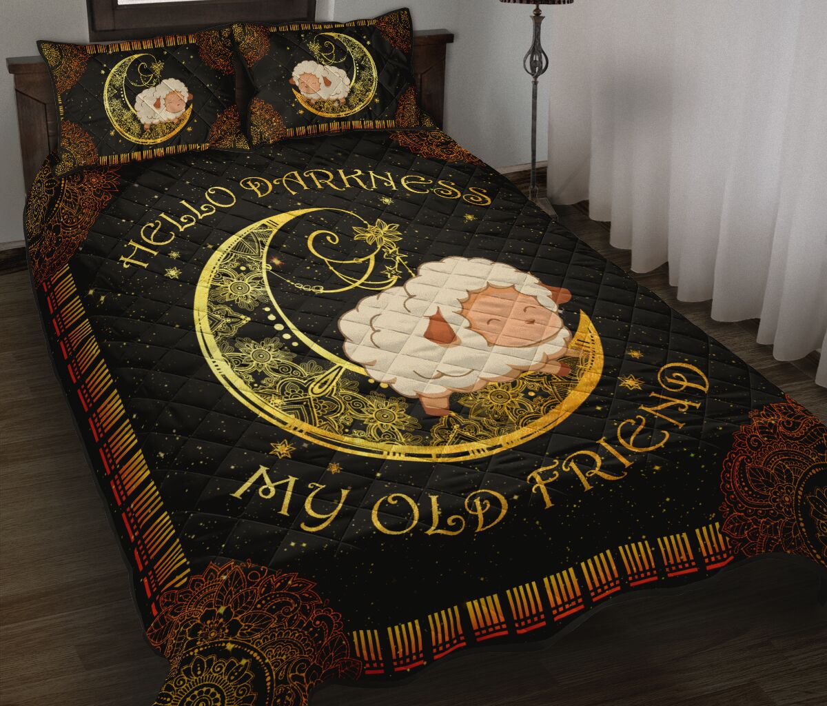 Sheep Moon Old Friend Quilt Bed Set - Love Quilt Bedding Set