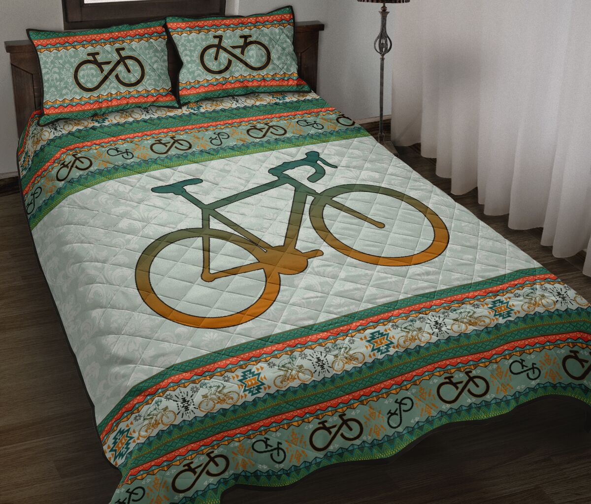 Cycling Boho Pattern - Bed Set - Love Quilt Bedding Set