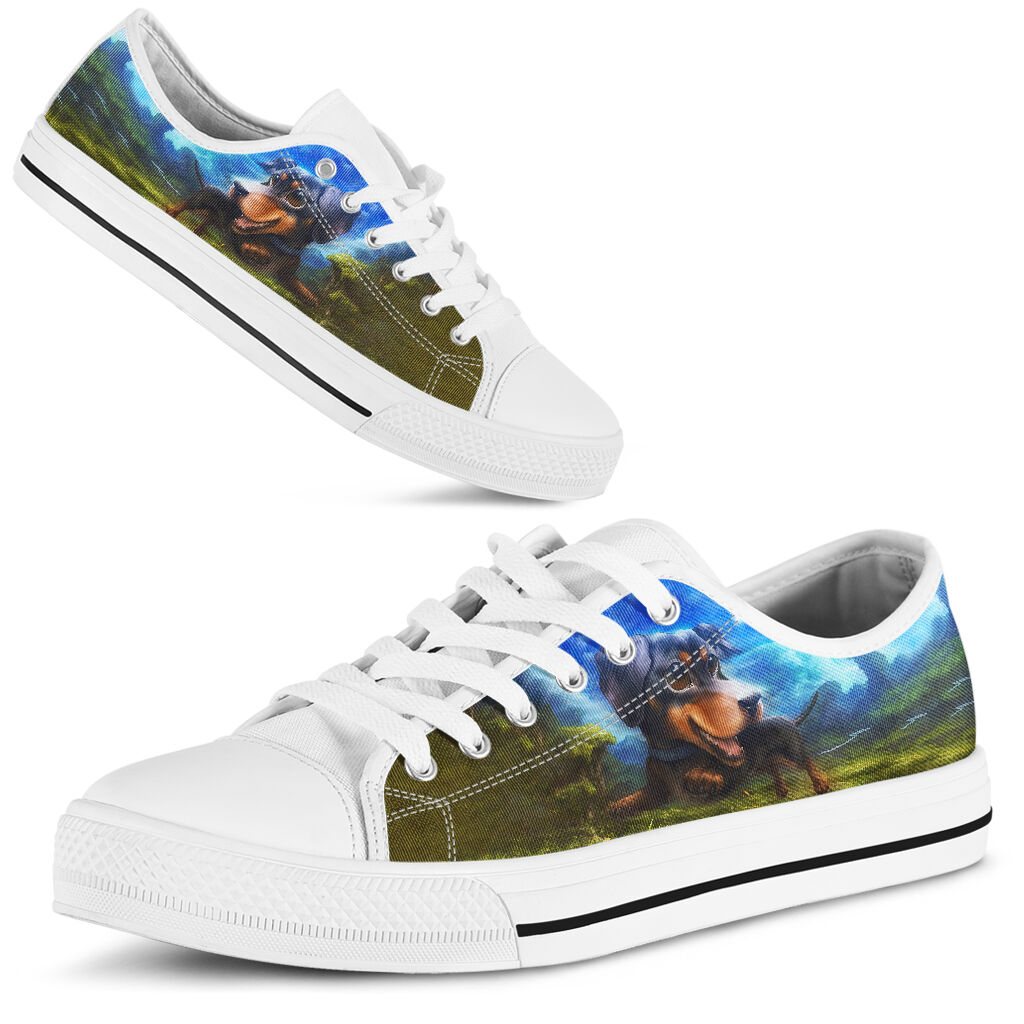 Dachshund Hangout - Low Top Shoe - Love Love Top Shoes