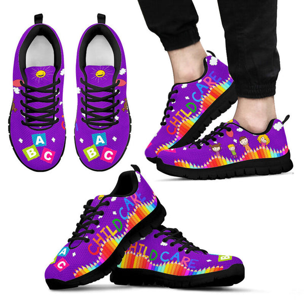 Child Care Abc Purple Shoes Sneakers, Running S- Love Sneakers