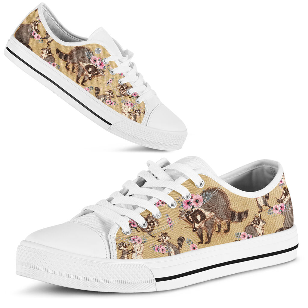 Low Top - Raccoon - Flower Shoe - Love Love Top Shoes
