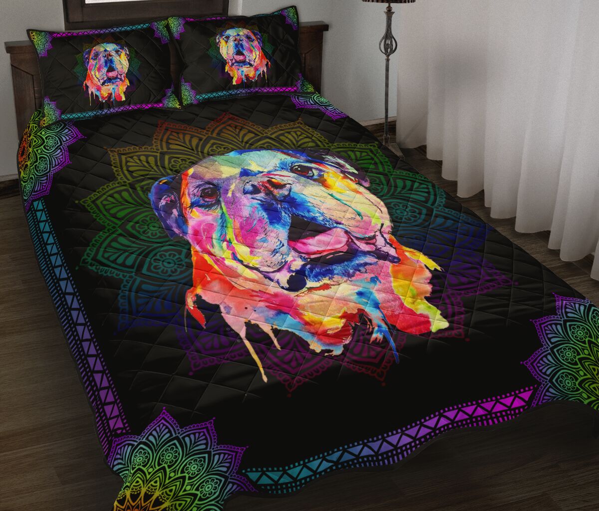 Quilt Bed Set - Bulldog 42 - Love Quilt Bedding Set