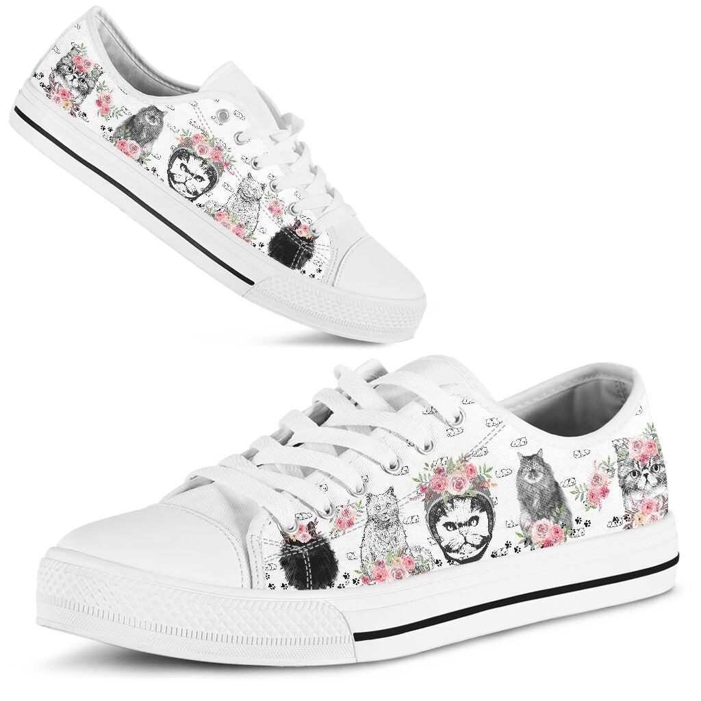 Low Top - Persian Cat Shoe - Love Love Top Shoes