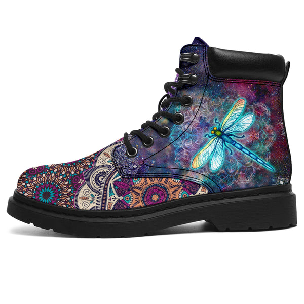 Dragonfly Galaxy Mandala Sky - Love All Season Boots