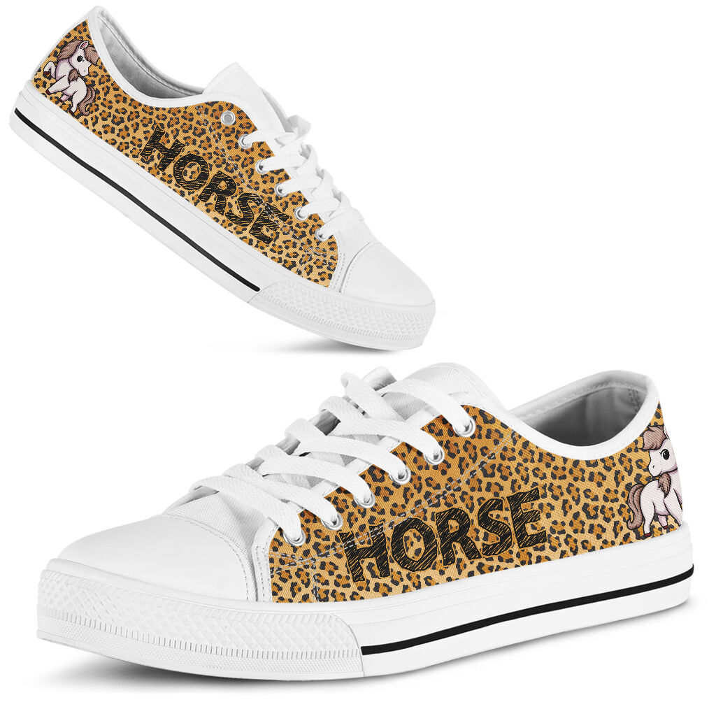 Horse Leopard Skin Low TopShoes